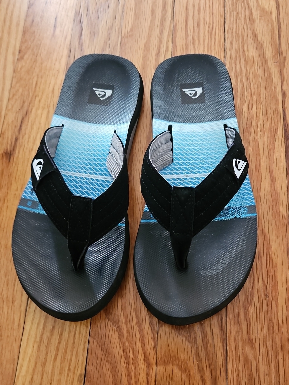 Quicksilver Flip Flops Mens Size 8 Beachy Comfort